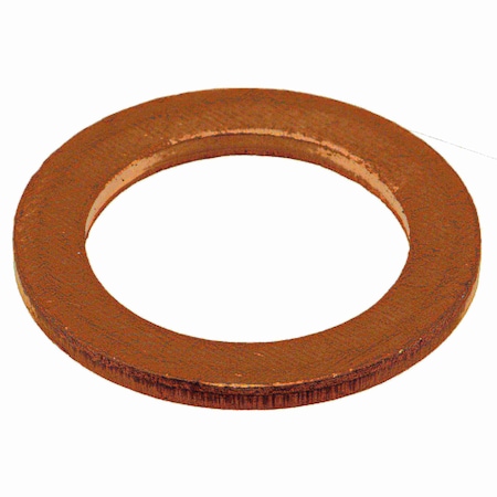 Midwest Fastener Sealing Washer, Fits Bolt Size M12 Copper, Copper Finish, 8 PK 34667